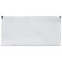 JAM Paper Expanding Wallet with Zipper Closure, 4.75" x 9.5", Clear, 12/Pack (921Z1CL)~#|#~sp89839860_sc7