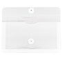 JAM Paper Plastic Envelopes with Button and String Tie Closure, #10 Business Booklet, 5.25 x 10, Clear, 12/Pack(921B1CL)~#|#~sp89840001_sc7
