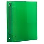 JAM Paper Heavy Duty 2" 3-Ring Flexible Poly Binders, Green (820T2GR)~#|#~sp89840024_sc7