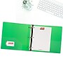 JAM Paper Heavy Duty 3" 3-Ring Flexible Poly Binders, Green (821T3GR)~#|#~sp89840056_sc7