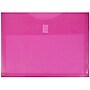JAM Paper Standard Plastic Document File, 1 Pocket, Letter, Fuchsia Pink, 12/Pack (218V1FU)~#|#~sp89840081_sc7