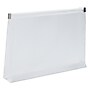 JAM Paper Plastic Envelopes with Zip Closure, Index, 5.25 x 8, Clear, 12/Pack (920Z1CL)~#|#~sp89840144_sc7