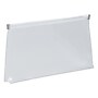 JAM Paper Expanding Wallet with Zipper Closure, 4.75" x 9.5", Clear, 12/Pack (921Z1CL)~#|#~sp89840148_sc7