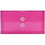 JAM Paper Plastic Envelopes with Button and String Closure, #10 Business Booklet, 5.25 x 10, Fuchsia Pink, 12/Pack (921B1FU)~#|#~sp89840172_sc7