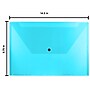 JAM Paper Plastic Envelopes with Snap Closure, Legal Booklet, 9.75 x 14.5, Blue, 12/pack (34830BU)~#|#~sp89840193_sc7