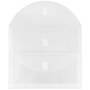 JAM Paper Plastic Multi-Pocket Envelopes with Hook & Loop, 2 Pockets, Letter Booklet, 9.5 x 11.5, Clear, 12/Pack (B35218)~#|#~sp89840196_sc7