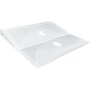 JAM Paper Plastic Multi-Pocket Envelopes with Hook & Loop, 2 Pockets, Letter Booklet, 9.5 x 11.5, Clear, 12/Pack (B35218)~#|#~sp89840198_sc7