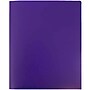 JAM Paper Heavy Duty Two-Pocket Plastic Folders, Purple, 6/Pack (383NPURPLED)~#|#~sp89840245_sc7