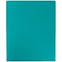 JAM Paper Heavy Duty Two-Pocket Plastic Folders, Teal Blue, 6/Pack (Ox57401d)~#|#~sp89840254_sc7