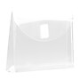 JAM Paper Plastic Envelopes with Hook & Loop Closure, Index Size, 5.5 x 7.5 with 1 Inch Expansion, Clear, 12/Pack (920V1CL)~#|#~sp89840264_sc7