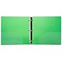 JAM Paper Heavy Duty 2" 3-Ring Flexible Poly Binders, Green (820T2GR)~#|#~sp89840276_sc7
