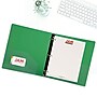 JAM Paper Heavy Duty 2" 3-Ring Flexible Poly Binders, Green (820T2GR)~#|#~sp89840277_sc7
