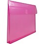 JAM Paper Standard Plastic Document File, 1 Pocket, Letter, Fuchsia Pink, 12/Pack (218V1FU)~#|#~sp89840314_sc7