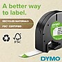 DYMO LetraTag 91331 Plastic Label Maker Tape, 1/2" x 13', Black on White (91331)~#|#~sp89939935_sc7