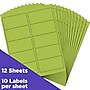 JAM Paper Laser/Inkjet Shipping Address Labels, 2" x 4", Ultra Lime Green, 10 Labels/Sheet, 12 Sheets/Pack (302724405)~#|#~sp90422779_sc7