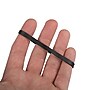 JAM Paper Colored Multi-Purpose #64 Rubber Bands, 3.5" x 0.25", Non-Latex, Black, 100/Pack (33364RBBL)~#|#~sp90851498_sc7