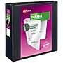 Avery Durable 4" 3-Ring View Binders, D-Ring, Black (09800)~#|#~sp91972126_sc7