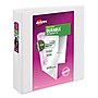 Avery Durable 2" 3-Ring View Binders, Slant Ring, White (17032)~#|#~sp91972802_sc7