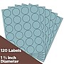 JAM Paper Round Label Sticker Seals, 1 2/3", Baby Blue, 24 Labels/Sheet, 5 Sheets/Pack (40528290)~#|#~sp92281161_sc7