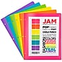 JAM Paper 2-Pocket Plastic Folders, Multicolored, Assorted Fashion Colors, 6/Pack (382EHPASTFA)~#|#~sp92366473_sc7