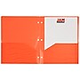 JAM Paper Heavy Duty 3-Hole Punched 2-Pocket Plastic Folders, Multicolored, Assorted Wave Colors, 6/Pack (383HPWAVEAST)~#|#~sp92366489_sc7