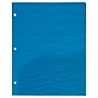 JAM Paper Heavy Duty 3-Hole Punched 2-Pocket Plastic Folders, Multicolored, Assorted Wave Colors, 6/Pack (383HPWAVEAST)~#|#~sp92366491_sc7