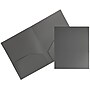 JAM Paper Heavy Duty 2-Pocket Folders, Grey, 6/Pack (383HGYA)~#|#~sp92366528_sc7