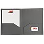 JAM Paper Heavy Duty 2-Pocket Folders, Grey, 6/Pack (383HGYA)~#|#~sp92366530_sc7