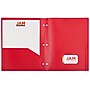 JAM Paper 2-Pocket Plastic Folders, Multicolored, Assorted Primary Colors, 6/Pack (382EHPASTPR)~#|#~sp92366552_sc7