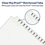 Avery Legal Exhibit Numeric Dividers, 26-Tab, Clear (11370)~#|#~sp92669944_sc7