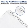 Avery Legal Pre-Printed Paper Divider Collated Set, A-Z Tabs, White, Allstate Style, Letter Size (82105)~#|#~sp92669956_sc7