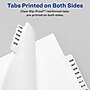 Avery Legal Pre-Printed Paper Dividers, Table of Contents-Tab, White, Avery Style, Letter Size, 25/Pack (11910)~#|#~sp92671255_sc7