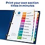 Avery Ready Index Table of Contents Paper Dividers, 1-10 Tabs, Multicolor, 6 Sets/Pack (11188)~#|#~sp92673022_sc7