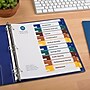 Avery Ready Index Easy Edit Numeric Paper Dividers, 10-Tab, Multicolor, 6 Sets/Pack (12173)~#|#~sp92673060_sc7