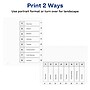 Avery Ready Index Table of Contents Paper Dividers, 1-8 Tabs, White (11132)~#|#~sp92673063_sc7