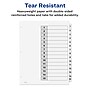 Avery Ready Index Table of Contents Paper Dividers, 1-15 Tabs, White (11142)~#|#~sp92673108_sc7