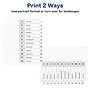 Avery Ready Index Table of Contents Paper Dividers, 1-12 Tabs, White (11140)~#|#~sp92673114_sc7