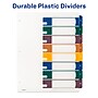 Avery Ready Index Table of Contents Plastic Dividers, 1-8 Tabs, Multicolor (11817)~#|#~sp92673128_sc7