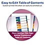 Avery Ready Index Table of Contents Plastic Dividers, 1-10 Tabs, Multicolor (11818)~#|#~sp92673139_sc7