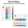 Avery Ready Index Table of Contents Paper Dividers, 1-15 Tabs, Multicolor, 6 Sets/Pack (11197)~#|#~sp92673242_sc7