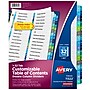Avery Ready Index Table of Contents Double Column Paper Dividers, 1-32 Tabs, Multicolor (11322)~#|#~sp92673248_sc7