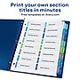 Avery Ready Index Table of Contents Double Column Paper Dividers, 1-16 Tabs, Multicolor (11320)~#|#~sp92673281_sc7