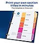 Avery Ready Index Table of Contents EcoFriendly Paper Dividers, 1-5 Tabs, Multicolor, 3 Sets/Pack (11080)~#|#~sp92673316_sc7