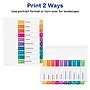 Avery Ready Index Table of Contents EcoFriendly Paper Dividers, 1-10 Tabs, Multicolor, 3 Sets/Pack (11082)~#|#~sp92673323_sc7