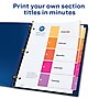 Avery Ready Index Table of Contents Paper Dividers, 1-5 Tabs, Multicolor, 24 Sets/Box (11167)~#|#~sp92673336_sc7