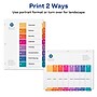 Avery Ready Index Table of Contents Paper Dividers, 1-8 Tabs, Multicolor, 24 Sets/Box (11168)~#|#~sp92673345_sc7