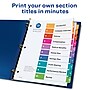 Avery Ready Index Table of Contents Paper Dividers, 1-10 Tabs, Multicolor, 24 Sets/Box (11169)~#|#~sp92673384_sc7