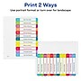 Avery Ready Index Table of Contents Paper Dividers, 1-12 Tabs, Contemporary Multicolor (11847)~#|#~sp92673408_sc7