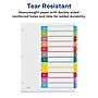Avery Ready Index Table of Contents Paper Dividers, 1-12 Tabs, Contemporary Multicolor (11847)~#|#~sp92673411_sc7