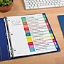 Avery Ready Index Table of Contents Paper Dividers, 1-12 Tabs, Contemporary Multicolor (11847)~#|#~sp92673413_sc7